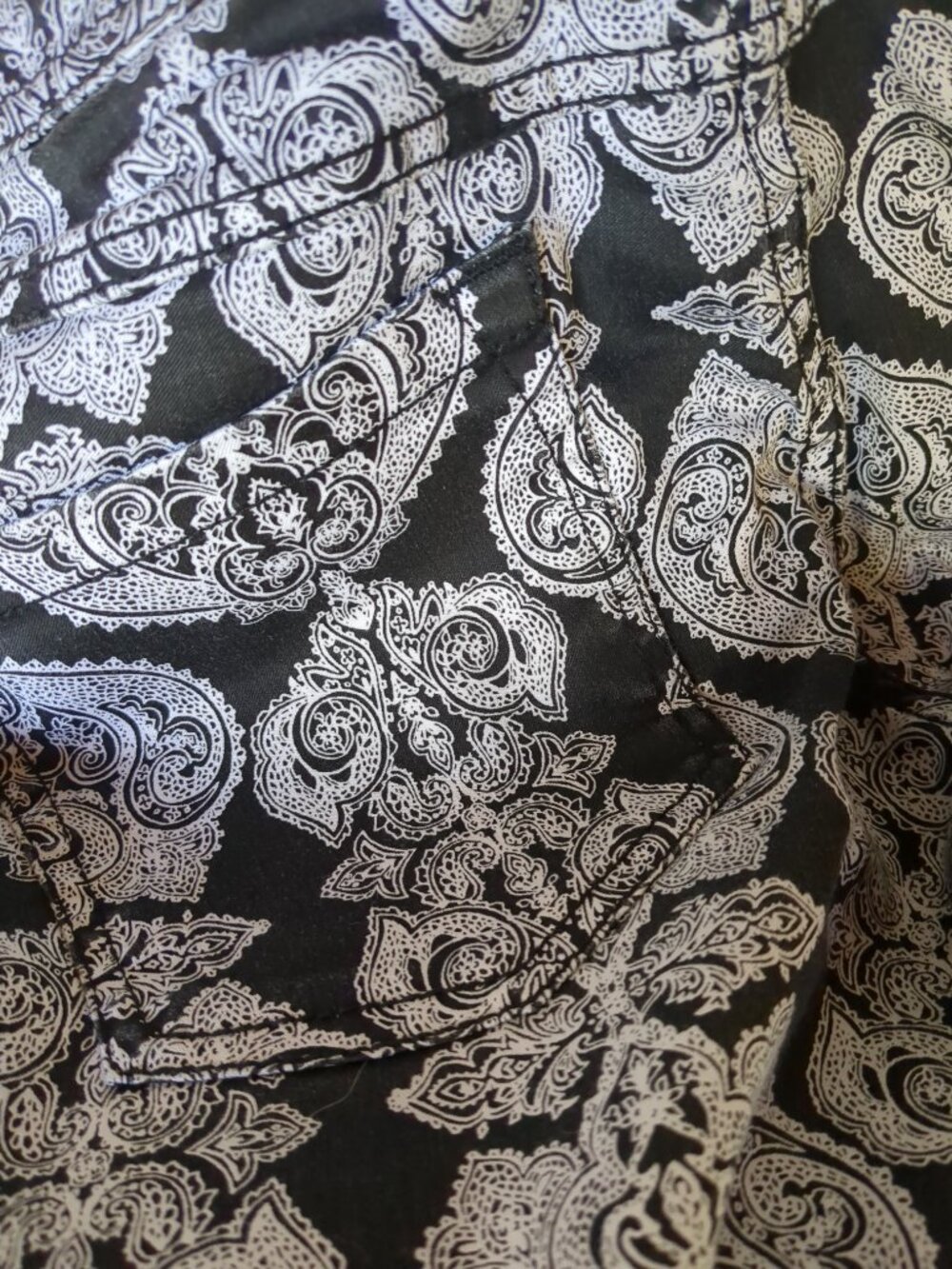 Black and White Cotton Blend Pants - Picture 5 of 14